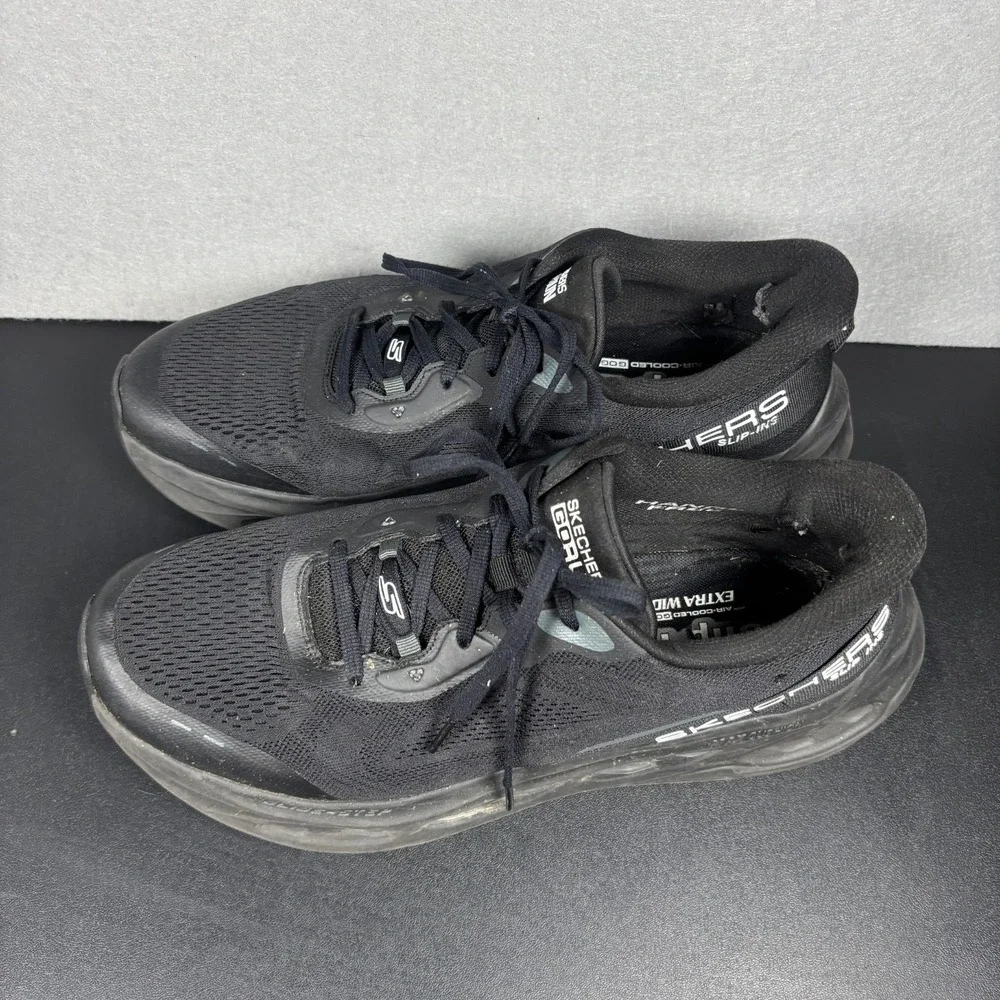 Skechers Hands Free Slip-Ins Max Cushioning Glide-Step Mens 13 Black Shoe 220421